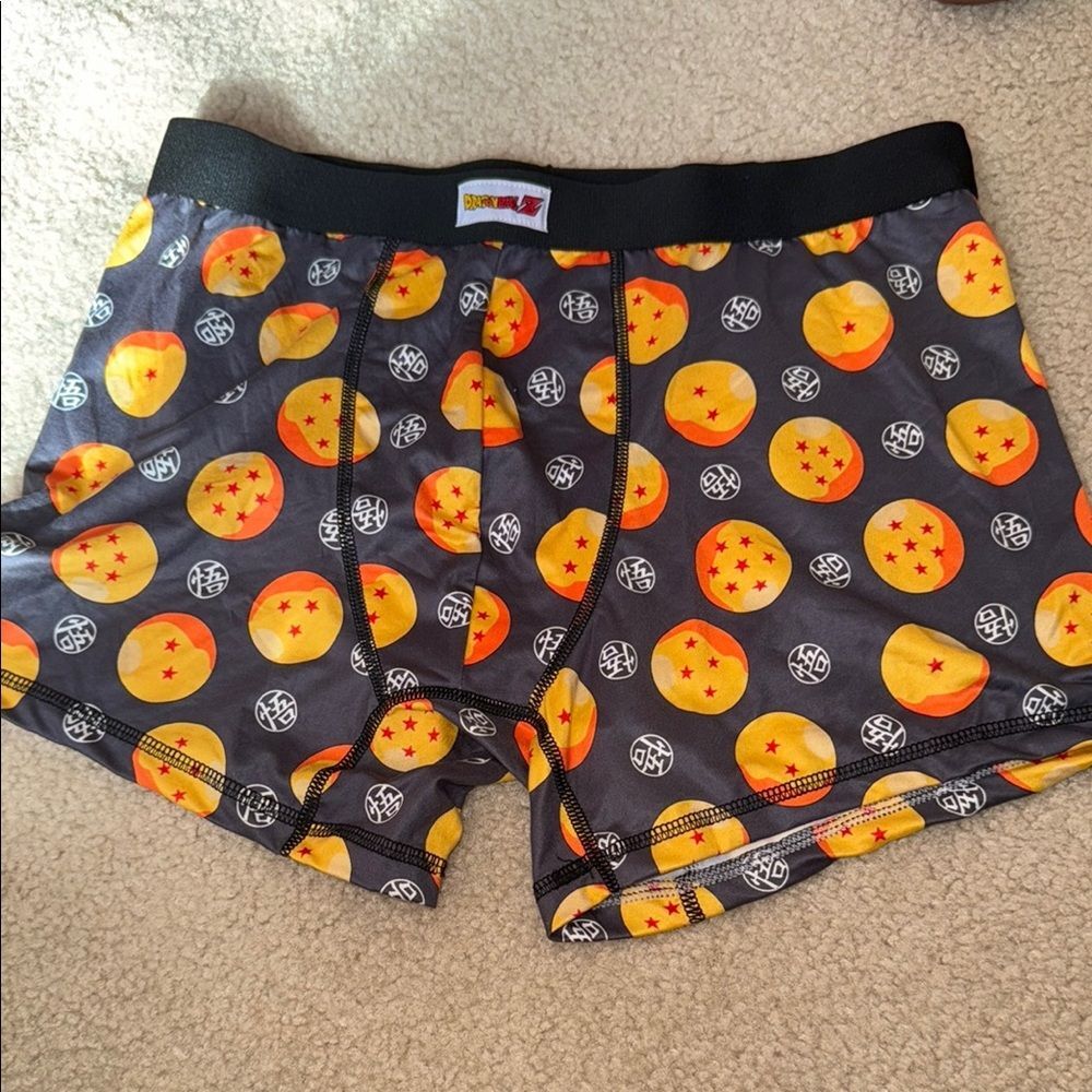 Dragon ball Z Men's Boxer Briefs - Black and Orange L like new